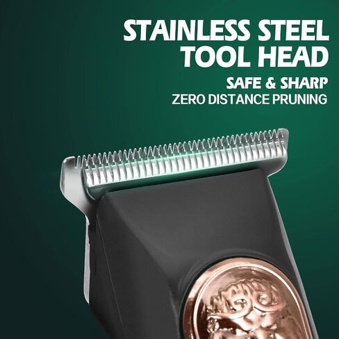 DSP Cordless Hair Clipper for Men Electric Beard Trimmer Hair Trimmer Rechargeable T Trimmer Clipper Machine for Cutting Hair for Men with LED Display (Gold) in Saudi Arabia
