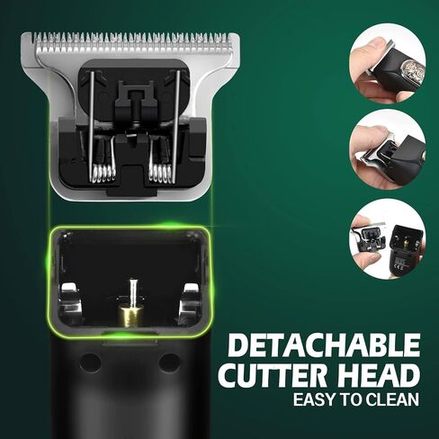 DSP Cordless Hair Clipper for Men Electric Beard Trimmer Hair Trimmer Rechargeable T Trimmer Clipper Machine for Cutting Hair for Men with LED Display (Gold) in Saudi Arabia