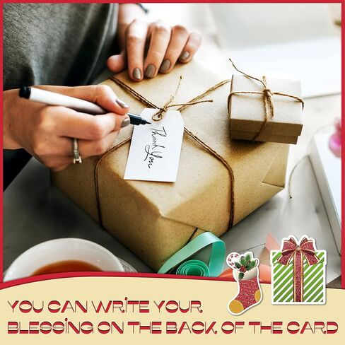 60 قطعة من علامات عيد الميلاد الكبيرة من Sepamoon مع سلسلة، ملصقات علامات اسم العطلة المعلقة من رقائق معدنية لامعة لأكياس هدايا الحفلات وتغليف الهدايا in Kuwait