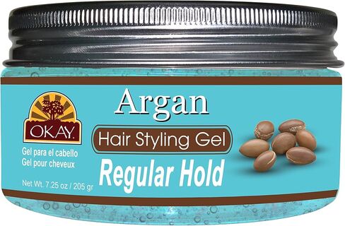 OKAY-ARGAN HAIR STYLING GEL REGULAR HOLD. 34.5 OZ in Saudi Arabia