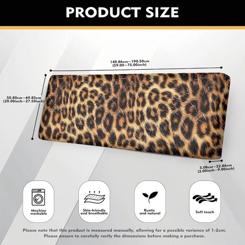 Wanyint Brown Leopard Print Couch Seat Cover Sofa Seat Slipcover Replacement Stretch Furniture Protector Sofa Cover Sofa Slipcover for Kids, Pets, Machine Washable, L in Kuwait