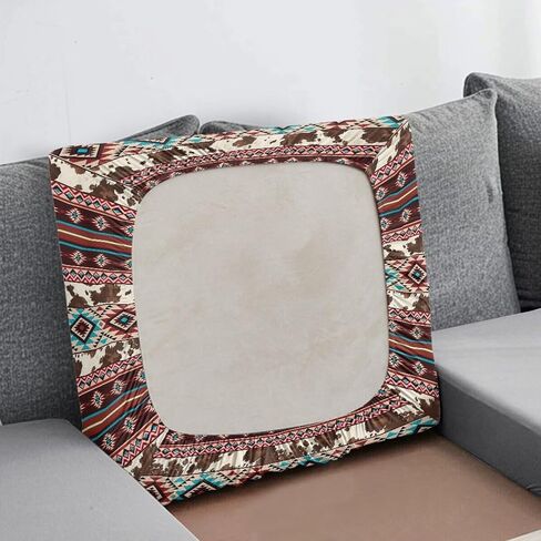 Wanyint Brown Leopard Print Couch Seat Cover Sofa Seat Slipcover Replacement Stretch Furniture Protector Sofa Cover Sofa Slipcover for Kids, Pets, Machine Washable, L in Kuwait