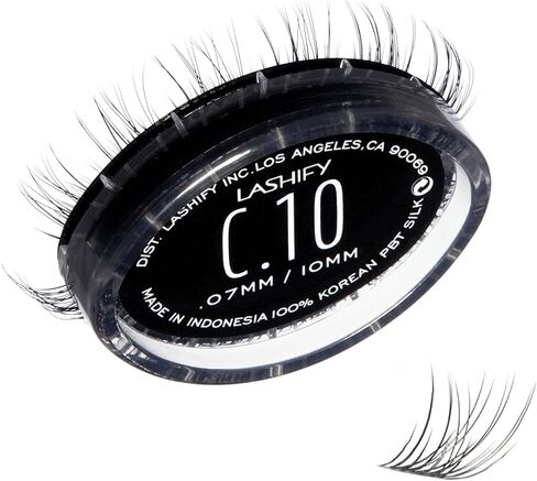 Lashify Curl Gossamer Eyelash Extensions Refill | Control Kit Achieve a natural look with DIY, 14mm False lashes of premium Korean PBT silk. eyelashes for easy application in Saudi Arabia
