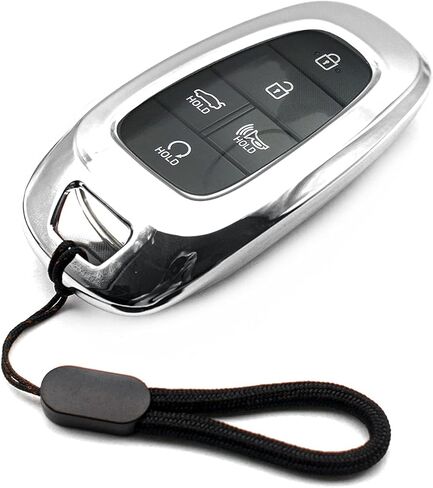 MECHCOS Compatible with Hyundai Tucson Santa Cruz Palisade Ioniq 5 Santa Fe Nexo Sonata Ioniq Purple Black TPU Key Fob Cover Case Remote Holder Skin Protector Keyless Entry Sleeve Accessories in Kuwait