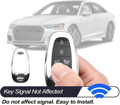 MECHCOS Compatible with Hyundai Tucson Santa Cruz Palisade Ioniq 5 Santa Fe Nexo Sonata Ioniq Purple Black TPU Key Fob Cover Case Remote Holder Skin Protector Keyless Entry Sleeve Accessories in Kuwait