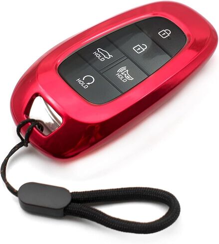 MECHCOS Compatible with Hyundai Tucson Santa Cruz Palisade Ioniq 5 Santa Fe Nexo Sonata Ioniq Purple Black TPU Key Fob Cover Case Remote Holder Skin Protector Keyless Entry Sleeve Accessories in Kuwait