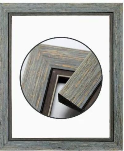 Emuledo blue rustic w/ gold frame for canvas art, Made of Polystyrene,Fit for 0.1-1 inch canvas depth.Arrives unassembled.Frame kit Only, No Acrylic or Backing Included.Frame for canvas size 16X20 in Kuwait