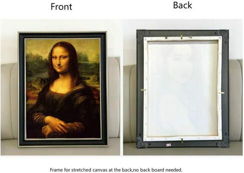 Emuledo blue rustic w/ gold frame for canvas art, Made of Polystyrene,Fit for 0.1-1 inch canvas depth.Arrives unassembled.Frame kit Only, No Acrylic or Backing Included.Frame for canvas size 16X20 in Kuwait