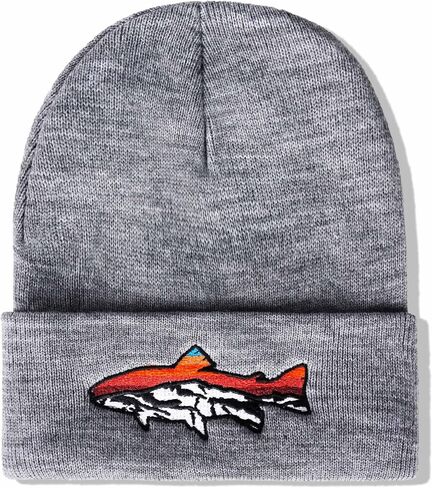 Knit Winter Beanie Hats for Men Women Cuffed Skull Cap with Mountain Embroidery Outdoor Christmas & New Year Gifts in Kuwait