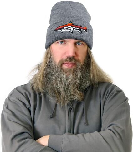 Knit Winter Beanie Hats for Men Women Cuffed Skull Cap with Mountain Embroidery Outdoor Christmas & New Year Gifts in Kuwait