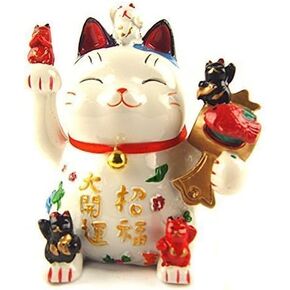 Feng Shui Lucky Cat Coin Bank for Wealth and Prosperity