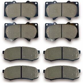 Front Rear Ceramic Brake Pads Fit For Lexus GX460 2010-2017,For Lexus GX470 2003-2009,For Toyota 4Runner 2003-2017,For Toyota FJ Cruiser 2007-2014,For Toyota Sequoia 2001-2007