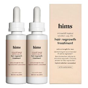 hims Extra Strength Hair Regrowth Treatment for Men with 5% Topical Minoxidil Foam for Hair Loss and Thinning Hair, Unscented No Drip Formula, 3 Month Supply, 3 Pack