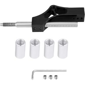 Fydun Car Stainless Steel Adjustable Height Lever Extension for Honda Manual Shift Knob(Silver)
