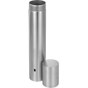 File Storage Tube Stainless Steel Decor Graduation Glass Tube Birth Certificate Holder Diploma Stand Certificate Supply Large Cylinder Box Marriage Certificate Bright Tube Artwork