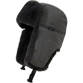 Camo Trapper Hat Russian Ushanka Hat Men Women, Warm Winter Hat Windproof Trooper Hunting Ski Cap Ear Flap Cold Weather