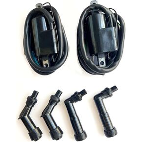 Ignition Coils+NGK Spark Plug Caps Fits for Honda CB350F CB400F CB500 CB550
