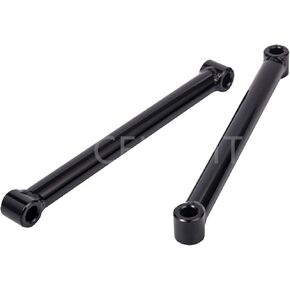 4" Lowering Links Kit Rear Drop Rigid Hardtail Struts Fit for Harley Davidson Sportster 883 1200 + Dyna 10'' Long (Gloss Black)