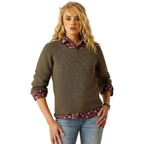 Ariat Women's Yellowstone Moss Crinkle Sweater