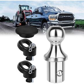 60618 Gooseneck Tow Hitch Ball Kit 2-5/16 Inch Compatible with Dodge Ram 2500 3500 4.7L 5.7L 6.4L 6.7L 2013-2024 82216057AC 8221363