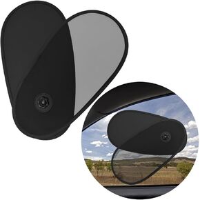 2 PCS Car Window Shades for Baby, 8.2"×15.7" Universal Car Side Window Suction Cups Sunshade, Sun, Glare and Harmful UV Rays Protection for Your Child for Most Vehicles (Double)