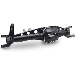 TREAL SCX6 Front Axle Diff Housing CNC Billet Machined Aluminum 7075, Compatible with Axial SCX6 1/6 AXI05000T1 AXI05000T2 (Black)