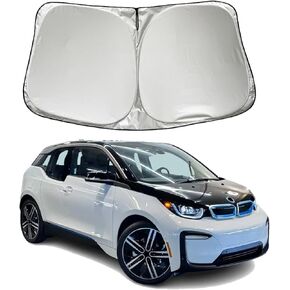 Car Windshield Sun Shade Sunshade Compatible with BMW i3 2014-2020 2021 2022 Accessories, Car Front Window Sun Shield