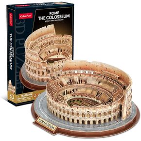 CubicFun 3D Puzzles for Adults Kids New Version Italy Rome Colosseum Jigsaw Puzzle DIY Building Model Kit Easter Gift for Boys Girls Age 10+, 163 Pieces Puzzles for Kids Ages 8-10