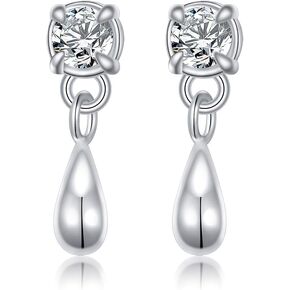 S925 Sterling Silver Statement C Shape Stud Earrings Chunky Dome Hoop Earrings for Women Jewelry Gifts