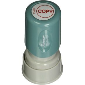 Xstamper(R) One-Color Specialty Stamp, Round, "Copy", Red