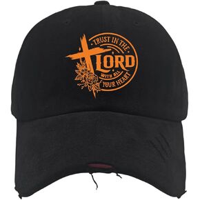 Trust in The Lord with All Your Heart Baseball Cap Camping Hat Men's Hats Caps Gifts for Grandpa Baseball Caps