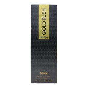 Gold Paris Hilton Rush Man Men 3.4oz EDT Spray, 0.5oz EDT Spray, 3.0oz Hair Body Wash, 2.75oz Alcohol Free Deodorant Stick 4 Pc Gift Set , I0082720