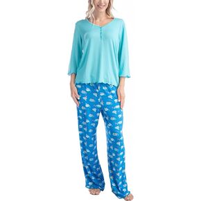 Goodnight Kiss Twilight Tales Dream Knit 3/4 Sleeve and Pants Pajama Set, Multiple Sizes, Multiple Colors