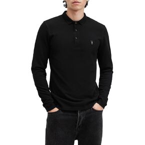 AllSaints Men's Reform Long Sleeve Polo