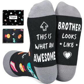 HAPPYPOP Awesome Gifts For Men - Cool Gifts For Son Brother Uncle Nephew Dad Husband, Funny Men Socks