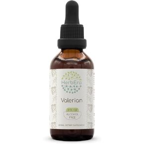 Valerian B120 Alcohol-Free Herbal Extract Tincture, Concentrated Liquid Drops Natural (Valeriana Officinalis) Dried Root (4 fl oz)