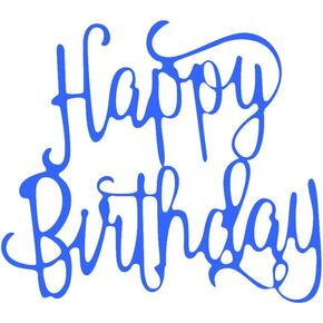 Happy Birthday Circle Heart Letters Metal Cutting Dies 2.9 by 2.9 Inch Embossing Birthday Dies for Card Making and Scrapbooking