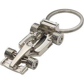 3D F1 Race Car Keychain, Zinc Heavy Duty Racing Model Keychain, Car Key Ring Present for Father Husband Boyfriends