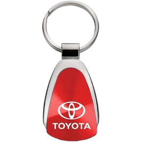 Au-TOMOTIVE GOLD Tear Drop Key Chain for Toyota (Red)