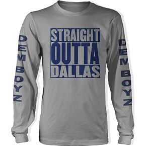 Millionaire Mentality Straight Outta Dallas Long Sleeve Grey T-Shirt (Limited Edition)
