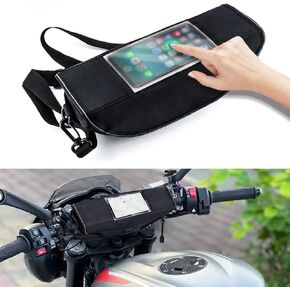 Motorcycle Handlebar Bag with Touchscreen Motorcycle Handlebar Phone Bag Motorcycle Handlebar Storage Bag for BMW F750GS F850GS R1200GS ADV F700GS 800GS R1250GS S1000XR