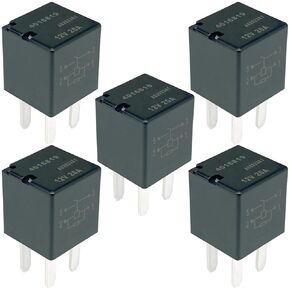 5-Pack 4016819 Relay 20A 12VDC 4-Pin Compatible for Some Polaris, Dodge and Ford Vehicles