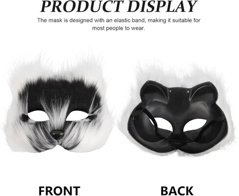 SAFIGLE 2024 قناع تيريان قناع ثعلب القط القطيفة قناع ثريان واقعي للقطط تيريان قناع حيوان قناع الهالوين قناع تنكر زي تنكري in Kuwait