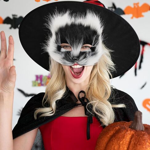 SAFIGLE 2024 قناع تيريان قناع ثعلب القط القطيفة قناع ثريان واقعي للقطط تيريان قناع حيوان قناع الهالوين قناع تنكر زي تنكري in Kuwait