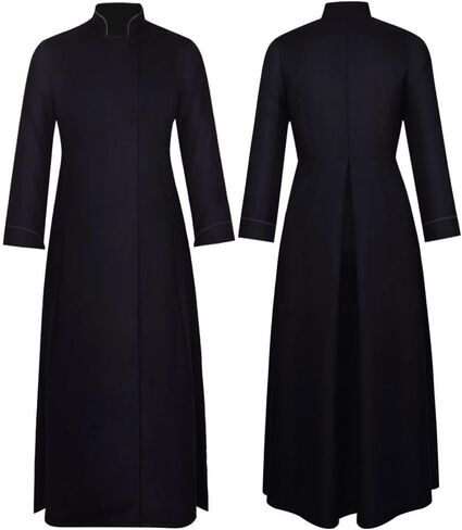 Women Clergy Robes Pastor Robe for Women Men Clergy Dresses Costume Clergy Robes Women Minister Choir Robe Women Medieval Clergy Cassock Preacher Cassock Halloween Costume Holy Monk in Saudi Arabia