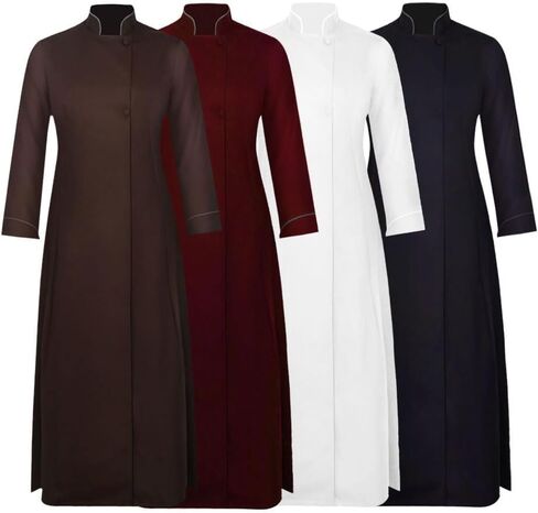 Women Clergy Robes Pastor Robe for Women Men Clergy Dresses Costume Clergy Robes Women Minister Choir Robe Women Medieval Clergy Cassock Preacher Cassock Halloween Costume Holy Monk in Saudi Arabia