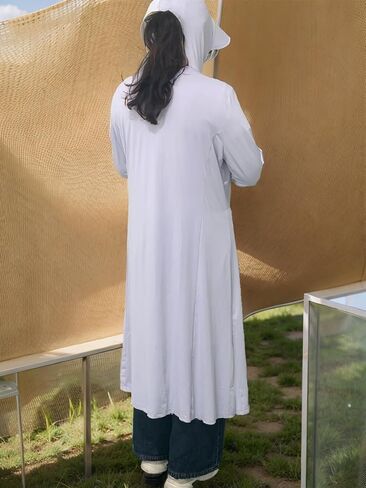 Women's UPF50+ Sun Protection Clothing Summer Long Tunic Maxi Beach Dresses Lightweight Swimsuit Cover Up in Kuwait