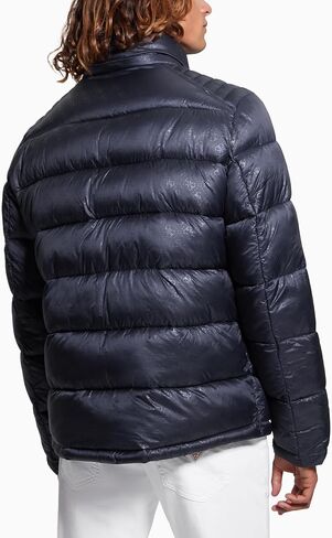 GUESS Men's Adam Quilted Hooded Zip Puffer in Saudi Arabia