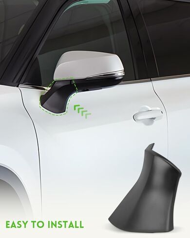 غطاء قاعدة مرآة جانبية للسائق الأيسر مناسب لتويوتا هايلاندر 2020 2021 2022 2023 ، Relace 8794B-0E350 in Kuwait