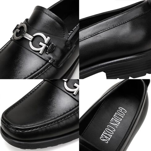 Casual Dress Shoes for Men, Premium Formal Buckle Dress Loafers Business Slip-on Penny Loafer for Mens in Saudi Arabia